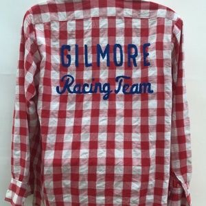 Vintage AJ Foyt  Red & White Pit Crew Shirt